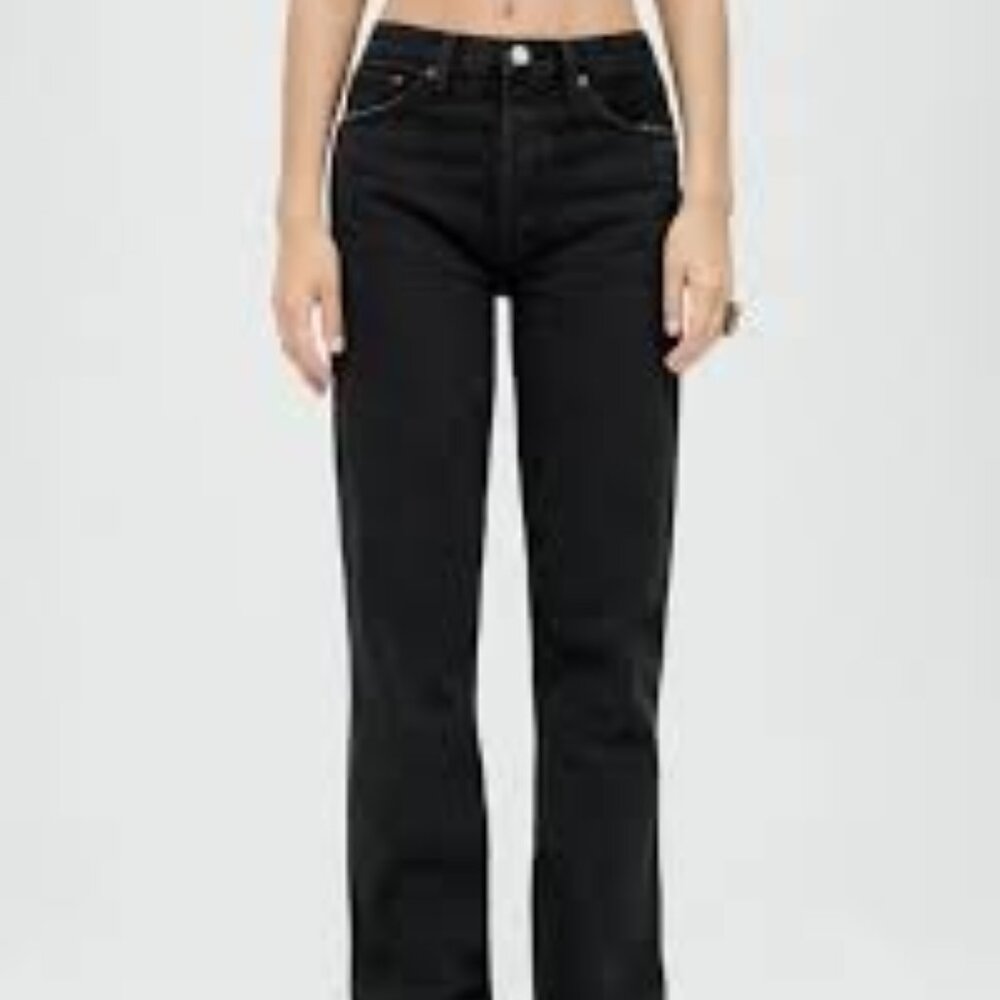 Re/Done Original 2019 High-Rise Straight-Leg Jeans